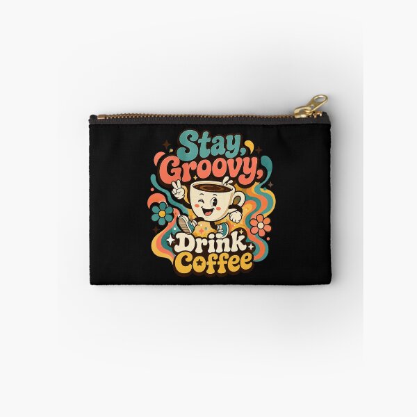Item preview, Groovy Coffee Vibes Cute Retro Coffee Cup Design  designed and sold by Sketchlegacy.