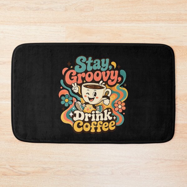 Item preview, Groovy Coffee Vibes Cute Retro Coffee Cup Design  designed and sold by Sketchlegacy.