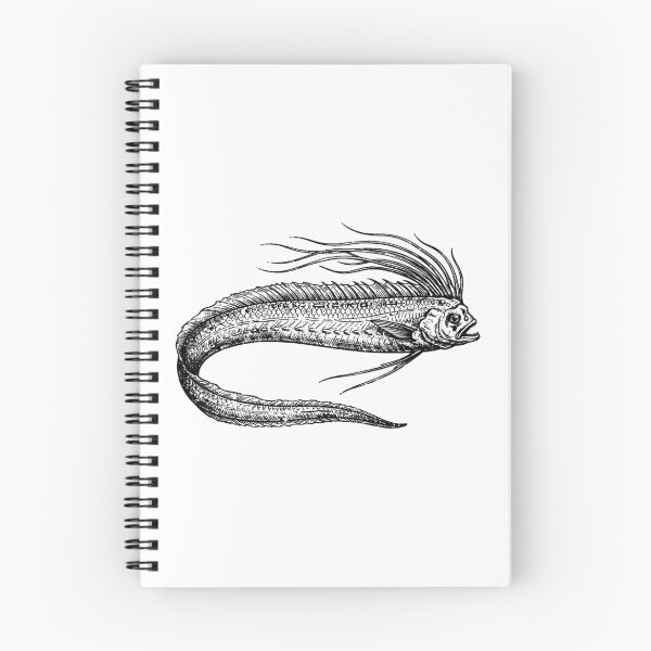 Item preview, Vintage Woodcut Ribbonfish Illustration designed and sold by DuckOddity.