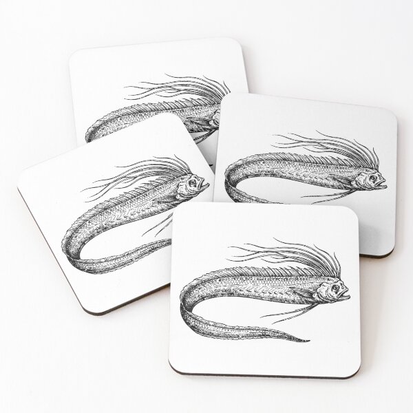 Item preview, Vintage Woodcut Ribbonfish Illustration designed and sold by DuckOddity.