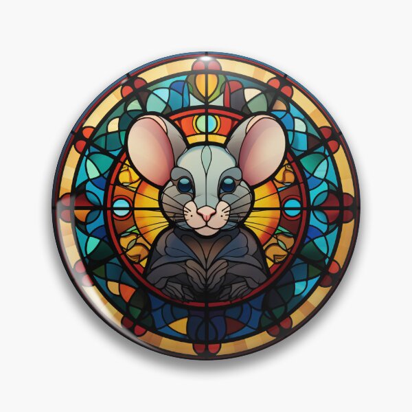 Item preview, Mouse Stained Glass Leadlight Artistic Design Boys Girls designed and sold by rafaeltto.