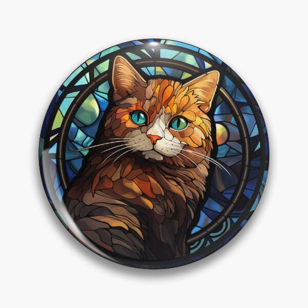 Item preview, Munchkin Cat Stained Glass Leadlight Artistic Design Boys Girls designed and sold by rafaeltto.