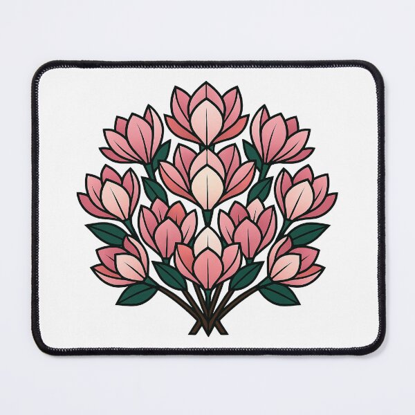 Item preview, Symmetrical Pink Magnolia Botanical Bouquet designed and sold by Fikuall.