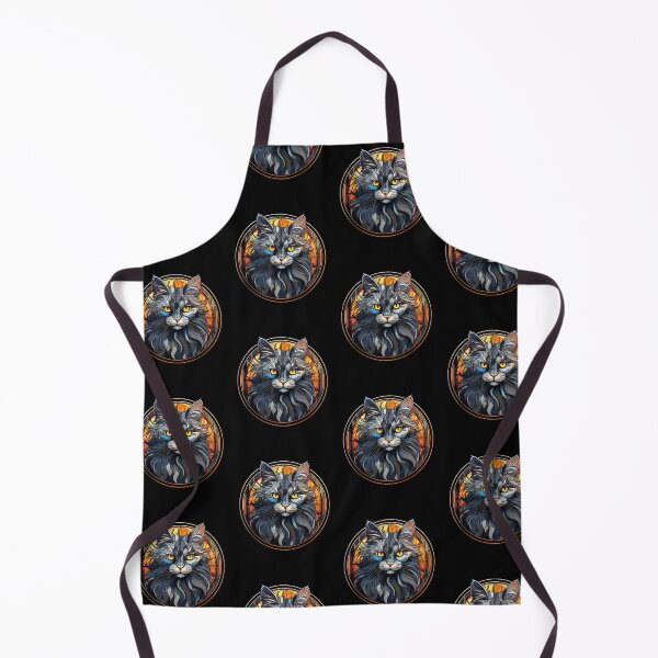 Item preview, Nebelung Cat Stained Glass Leadlight Artistic Design Boys Girls designed and sold by rafaeltto.