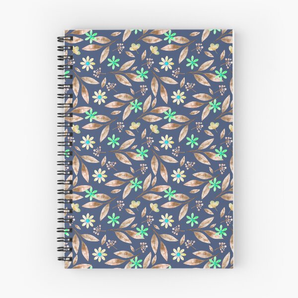 Item preview, Brown Autumn Leaves and Green Wildflowers Seamless Pattern designed and sold by 555Design.
