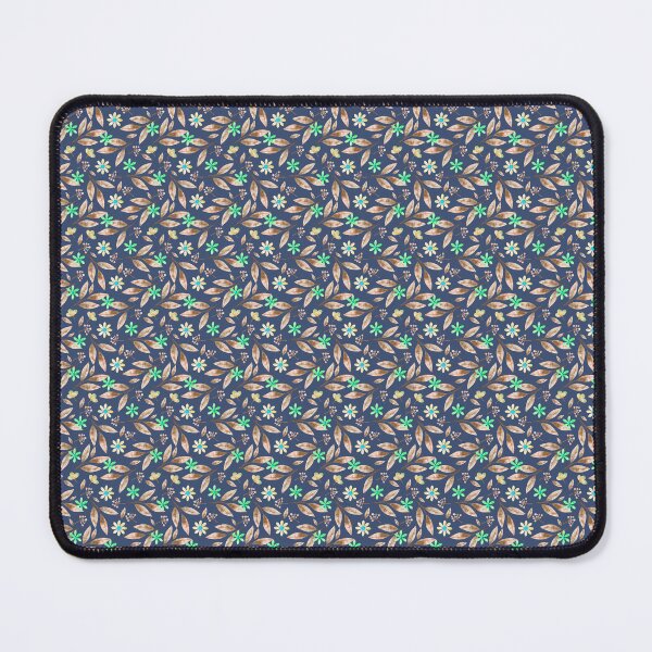 Item preview, Brown Autumn Leaves and Green Wildflowers Seamless Pattern designed and sold by 555Design.