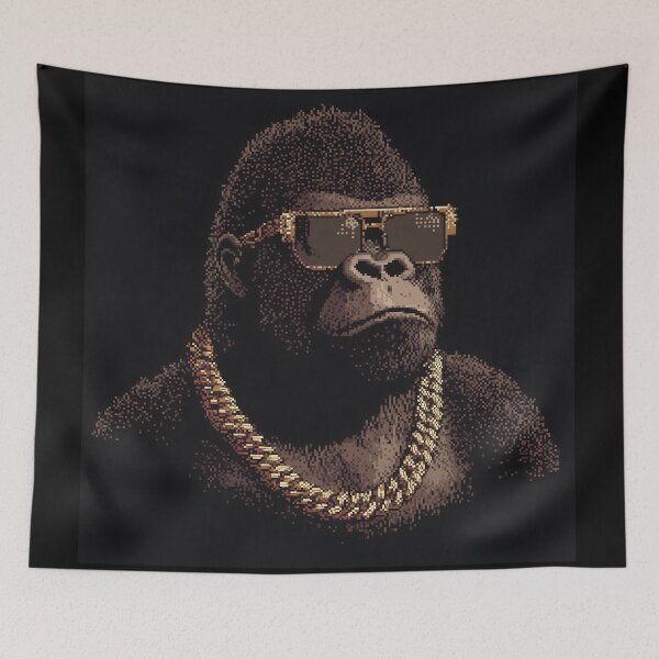 Item preview, Pixel Gangster Gorilla  designed and sold by ClubVacay.