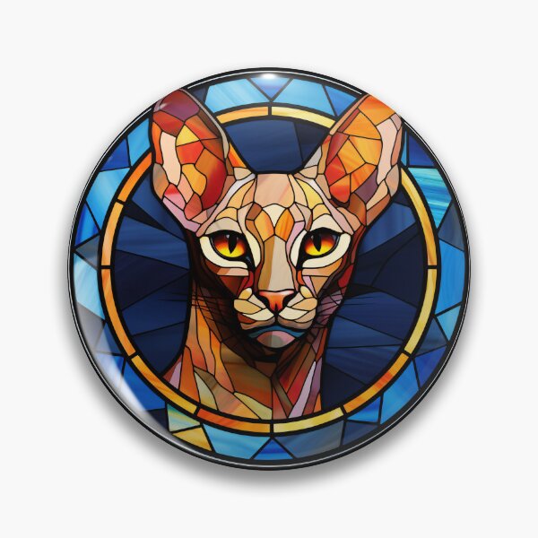 Item preview, Oriental Shorthair Cat Stained Glass Leadlight Artistic Design Boys Girls designed and sold by rafaeltto.