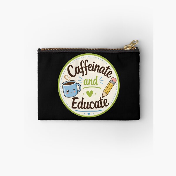 Item preview, Caffeinate and Educate Cute Teacher Coffee Design  designed and sold by Sketchlegacy.