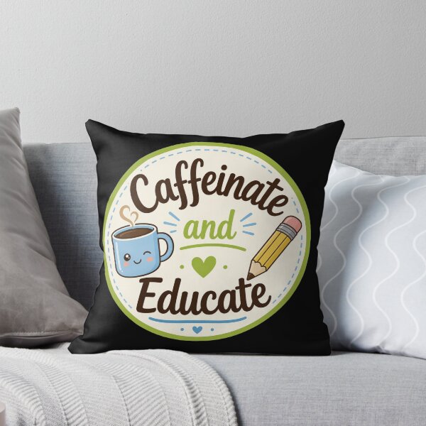 Item preview, Caffeinate and Educate Cute Teacher Coffee Design  designed and sold by Sketchlegacy.