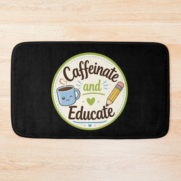 Item preview, Caffeinate and Educate Cute Teacher Coffee Design designed and sold by Sketchlegacy.
