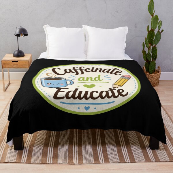 Item preview, Caffeinate and Educate Cute Teacher Coffee Design designed and sold by Sketchlegacy.