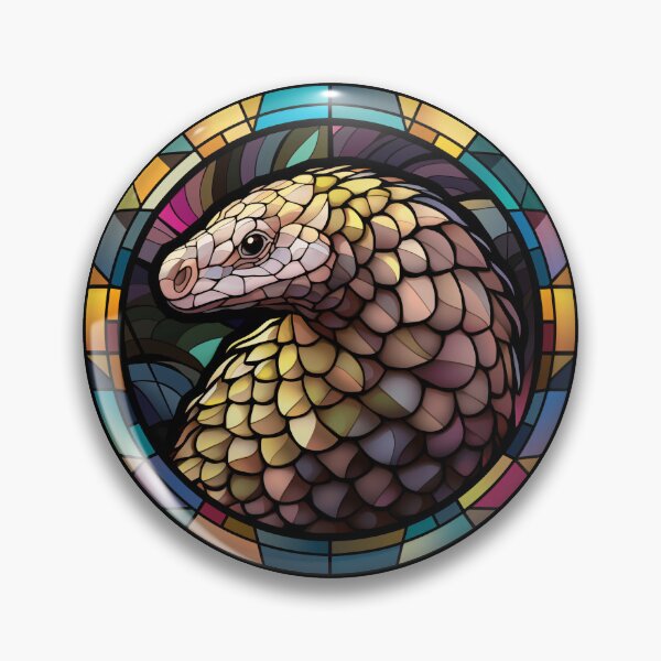 Item preview, Pangolin Stained Glass Leadlight Artistic Design Boys Girls designed and sold by rafaeltto.