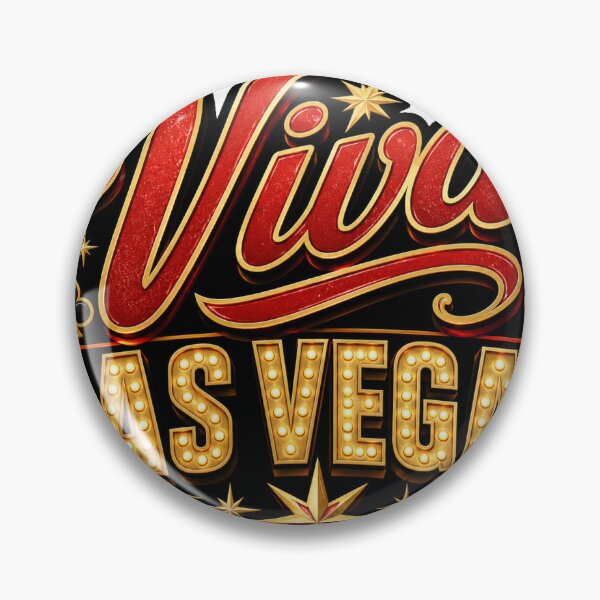 Item preview, Viva Las Vegas Retro Typography Sticker designed and sold by RedRubyBubble.