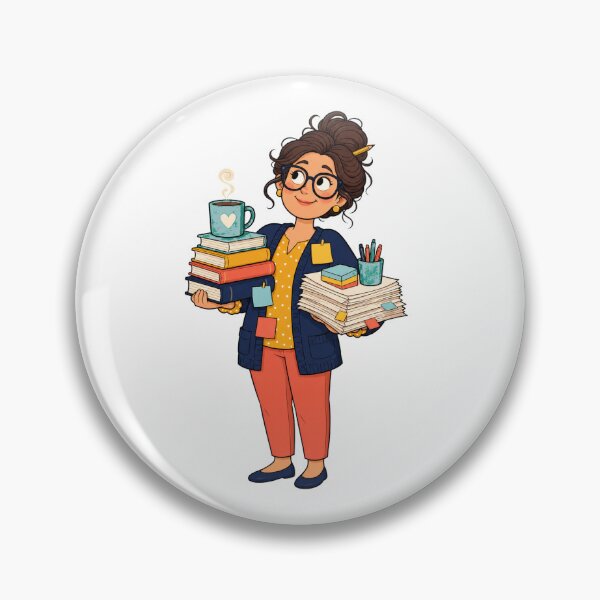 Item preview, Thoughtful Teacher Books Cartoon designed and sold by Tatsed.