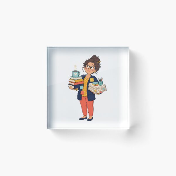 Item preview, Thoughtful Teacher Books Cartoon designed and sold by Tatsed.
