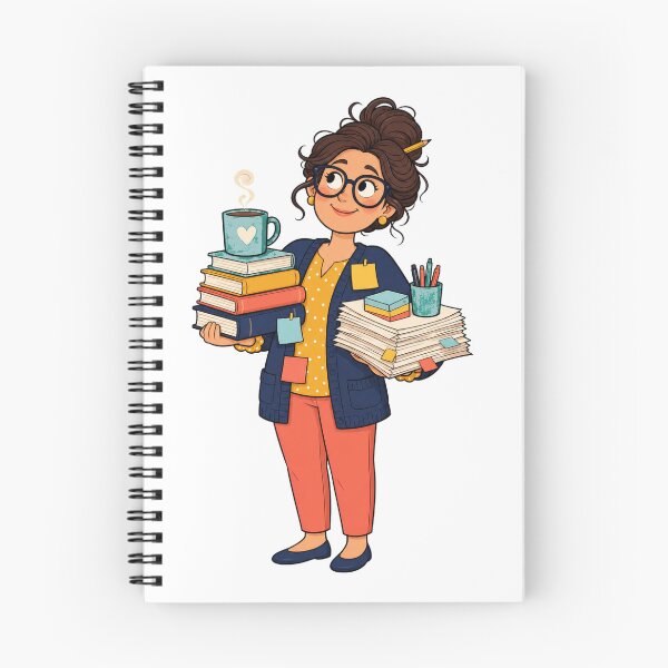 Item preview, Thoughtful Teacher Books Cartoon designed and sold by Tatsed.