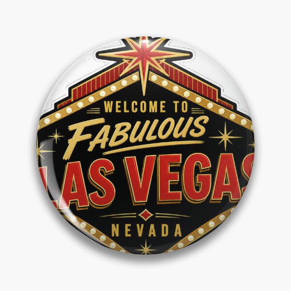 Item preview, Las Vegas Nevada Vintage Sign Style Sticker designed and sold by RedRubyBubble.