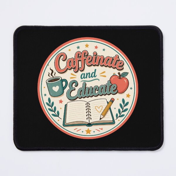 Item preview, Coffee and Educate Teacher Badge Design  designed and sold by Sketchlegacy.