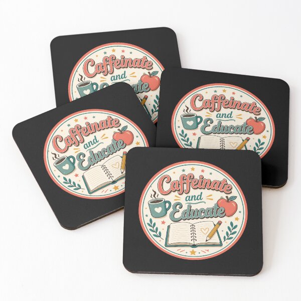 Item preview, Coffee and Educate Teacher Badge Design  designed and sold by Sketchlegacy.