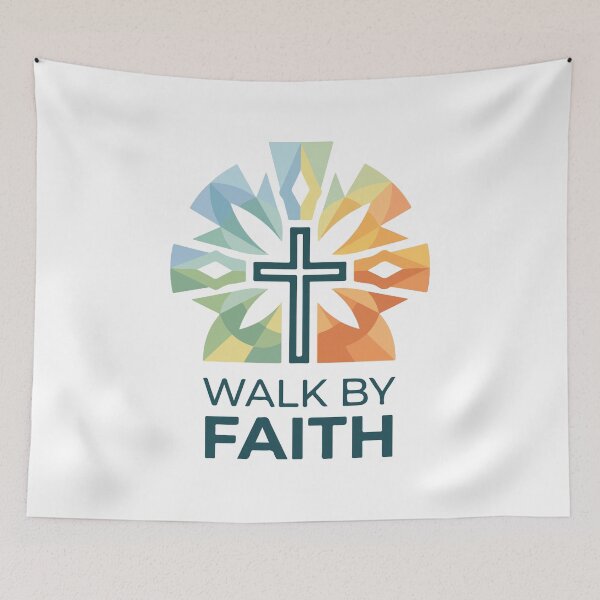 Item preview, Walk By Faith Modern Christian | Abstract Cross Faith  designed and sold by stylishdzign.