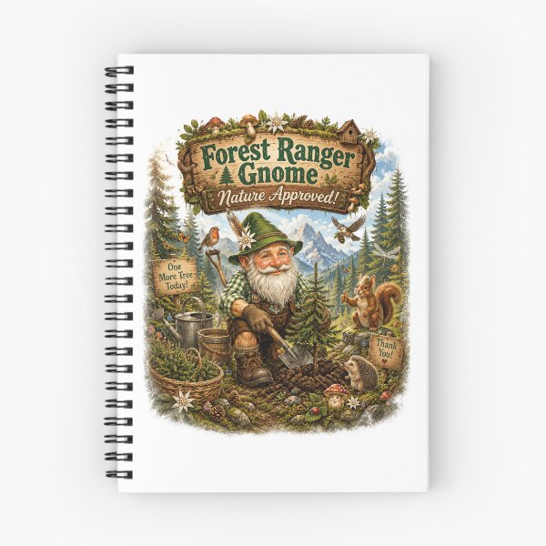 Item preview, Forest Ranger Gnome – Nature Approved Vintage Forest Design designed and sold by Alpine-Ink.