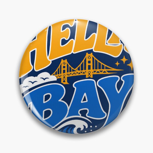 Item preview, Hella Bay San Francisco Bay Area Slang Sticker designed and sold by RedRubyBubble.