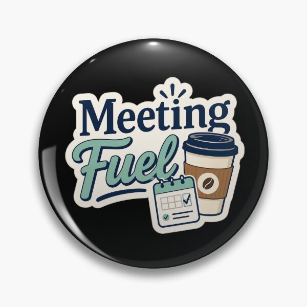 Item preview, Meeting Fuel Office Coffee Workday Sticker  designed and sold by Sketchlegacy.