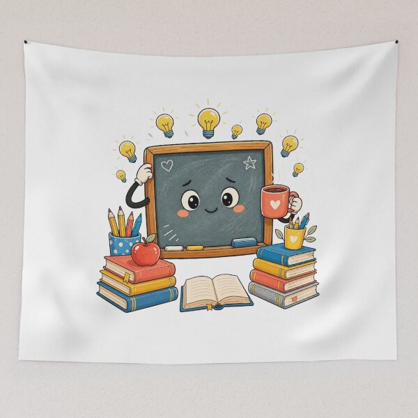 Item preview, Classroom Inspiration Chalkboard Cartoon designed and sold by Tatsed.