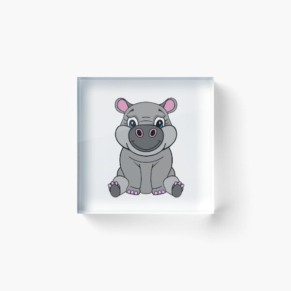 Item preview, Cartoon Baby Hippo designed and sold by Sartoris Art.