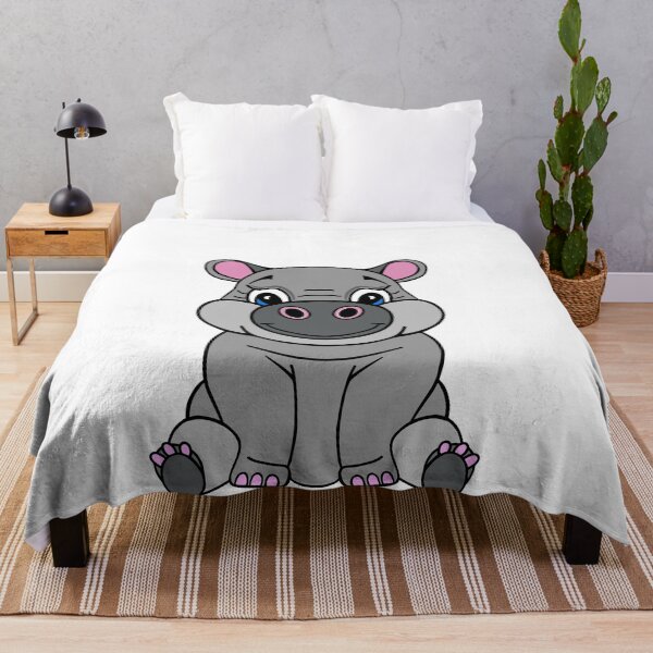 Item preview, Cartoon Baby Hippo designed and sold by Sartoris Art.