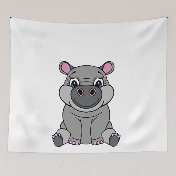 Item preview, Cartoon Baby Hippo designed and sold by Sartoris Art.