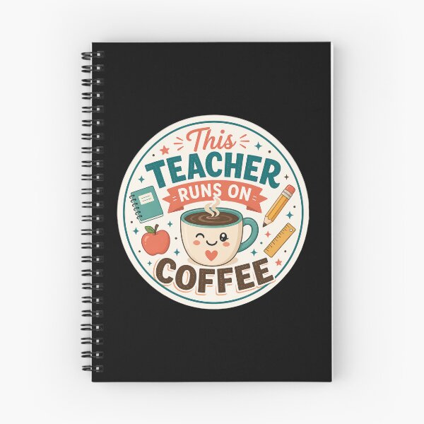 Item preview, Fueled by Coffee, Built for Teaching  designed and sold by Sketchlegacy.