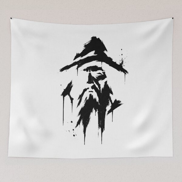 Item preview, ancient wizard designed and sold by Mystic & Celestial Art.