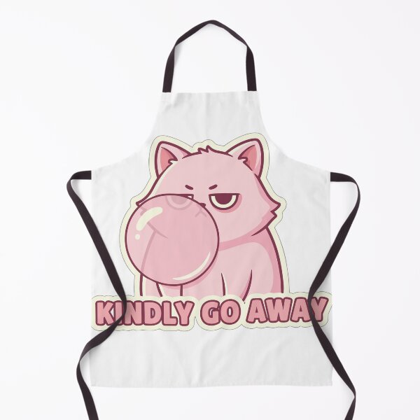 Item preview, "Kindly Go Away" Sassy Kawaii Cat Graphic - Unbothered Bubblegum Aesthetic - Mean Pastel Art designed and sold by BestChoiceService.