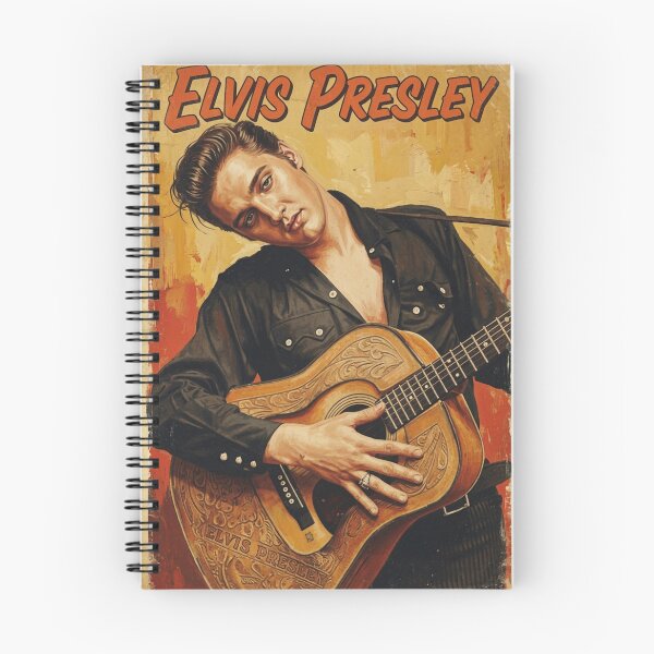 Item preview, Elvis Presley Vintage Oil Painting Guitar Wall Art designed and sold by ElvisVintagePosters.