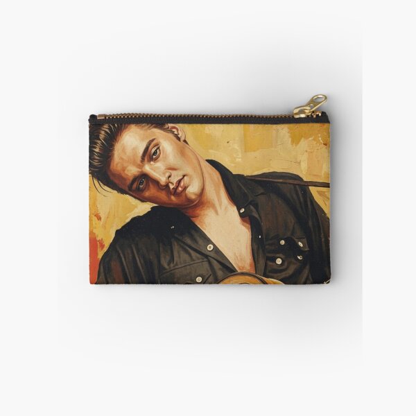 Item preview, Elvis Presley Vintage Oil Painting Guitar Wall Art designed and sold by ElvisVintagePosters.