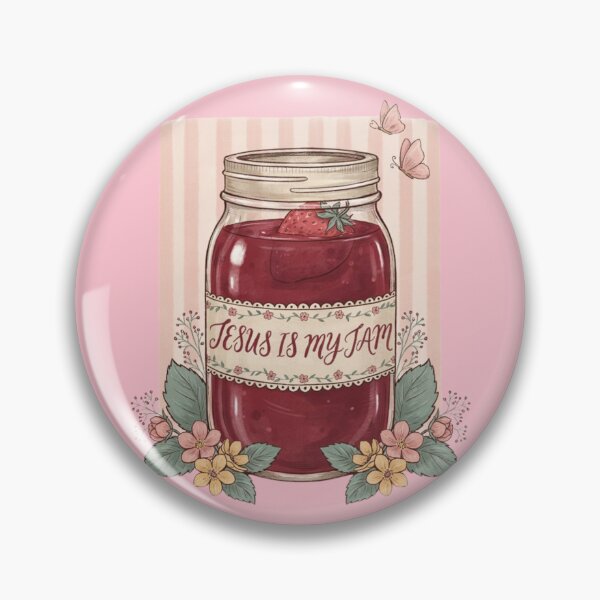 Item preview, Funny Jesus Is My Jam Cute Christian Strawberry Girly designed and sold by Dabbing Turtle Designs.