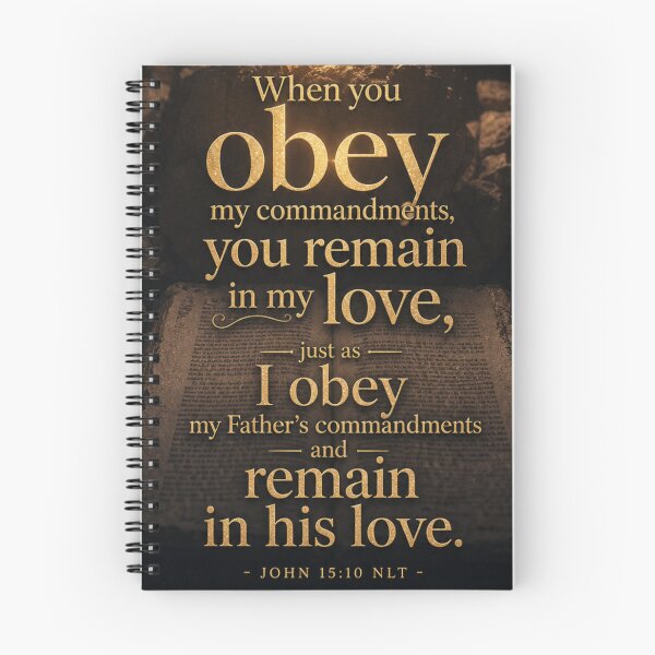 Item preview, John 15:10 NLT - v1 - JCTRUTHER designed and sold by JCTRUTHERshop.