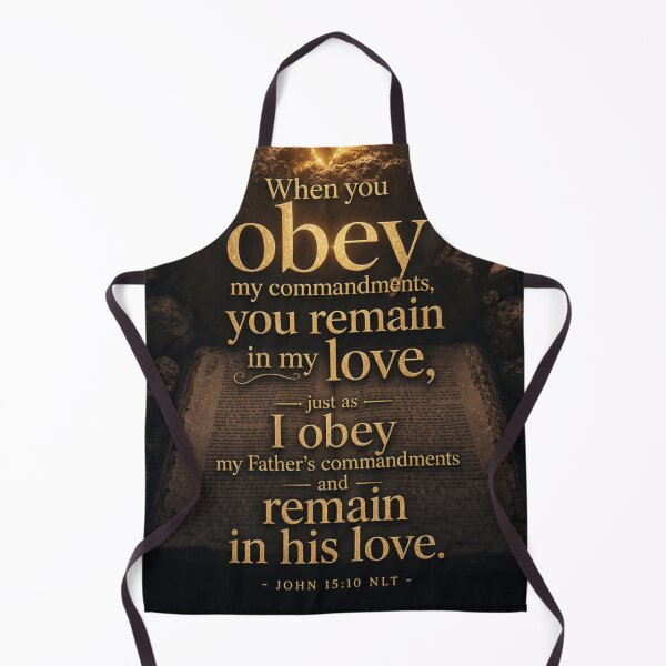 Item preview, John 15:10 NLT - v1 - JCTRUTHER designed and sold by JCTRUTHERshop.