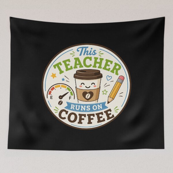 Item preview, Coffee Powered Teacher Life designed and sold by Sketchlegacy.