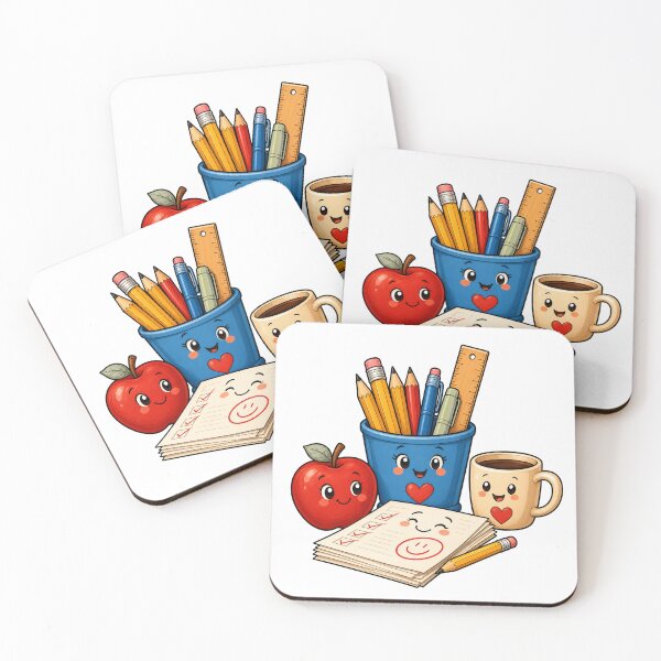 Item preview, Teacher Desk Supplies Cartoon designed and sold by Tatsed.
