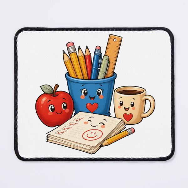 Item preview, Teacher Desk Supplies Cartoon designed and sold by Tatsed.