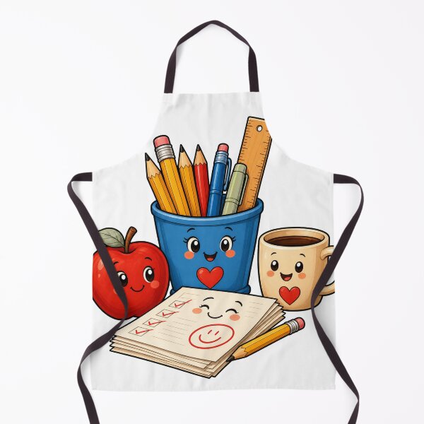 Item preview, Teacher Desk Supplies Cartoon designed and sold by Tatsed.