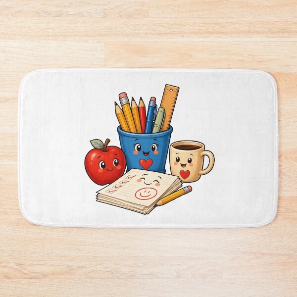 Item preview, Teacher Desk Supplies Cartoon designed and sold by Tatsed.