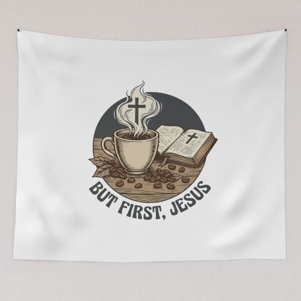 Item preview, But First Jesus Coffee | Vintage Christian Men's Coffee  designed and sold by stylishdzign.