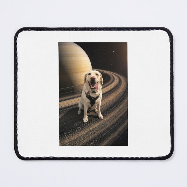 Item preview, Labrador on Saturn Rings – Space Adventure designed and sold by ONEscapes.