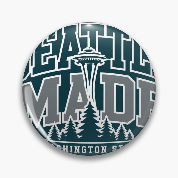 Item preview, Seattle Made Washington State Pride Sticker designed and sold by RedRubyBubble.