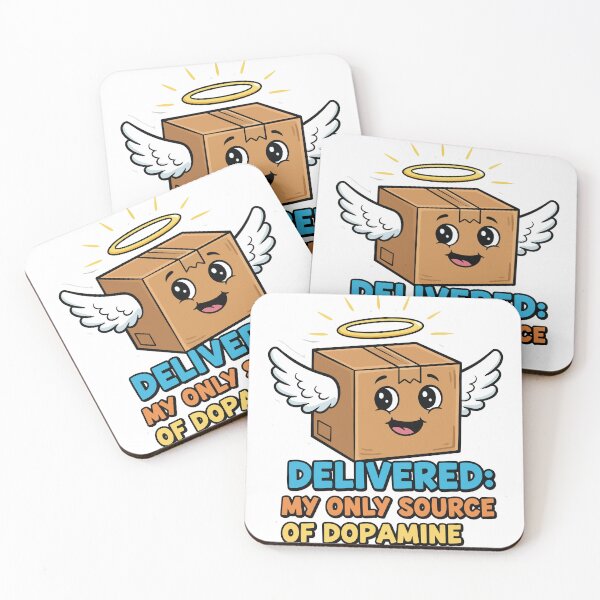 Item preview, Delivered: My Only Source of Dopamine | Funny Cute Angel Package | Online Shopping Meme | Delivery Lover Gift designed and sold by BestChoiceService.