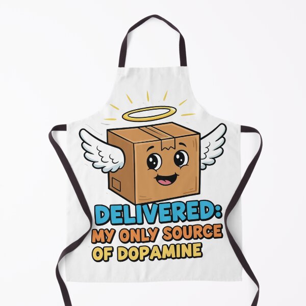 Item preview, Delivered: My Only Source of Dopamine | Funny Cute Angel Package | Online Shopping Meme | Delivery Lover Gift designed and sold by BestChoiceService.